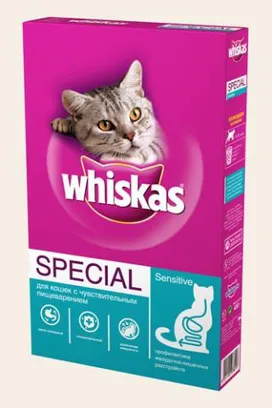 Cat food Whiskas - reviews and description